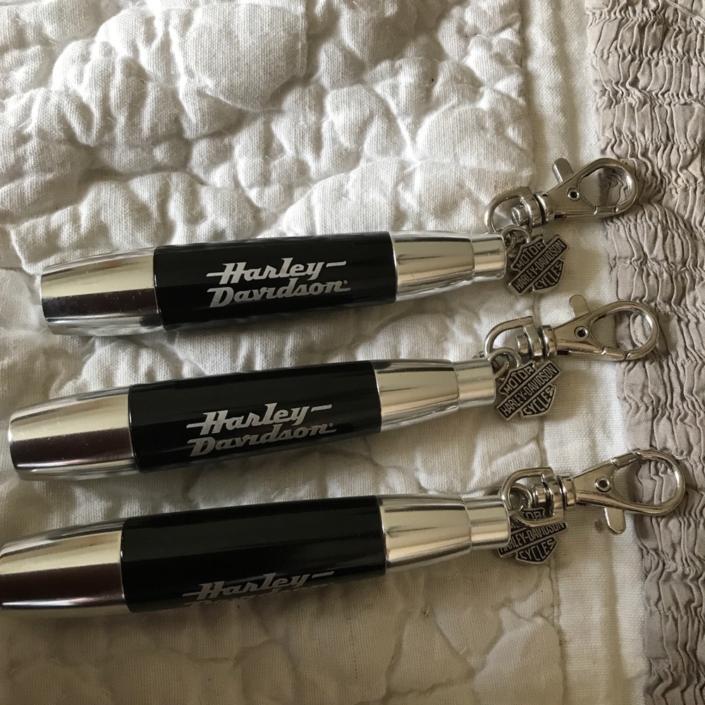 COPY - Three Harley Davidson Flashlights, keychains